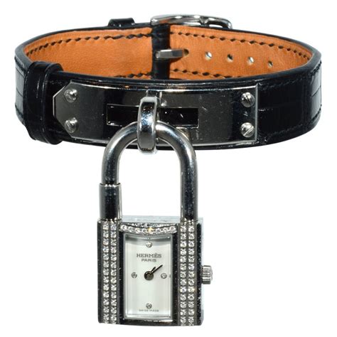 hermes kelly stainless steel watch retail price|hermes kelly padlock watch.